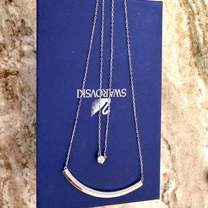 Swarovski double layer necklace